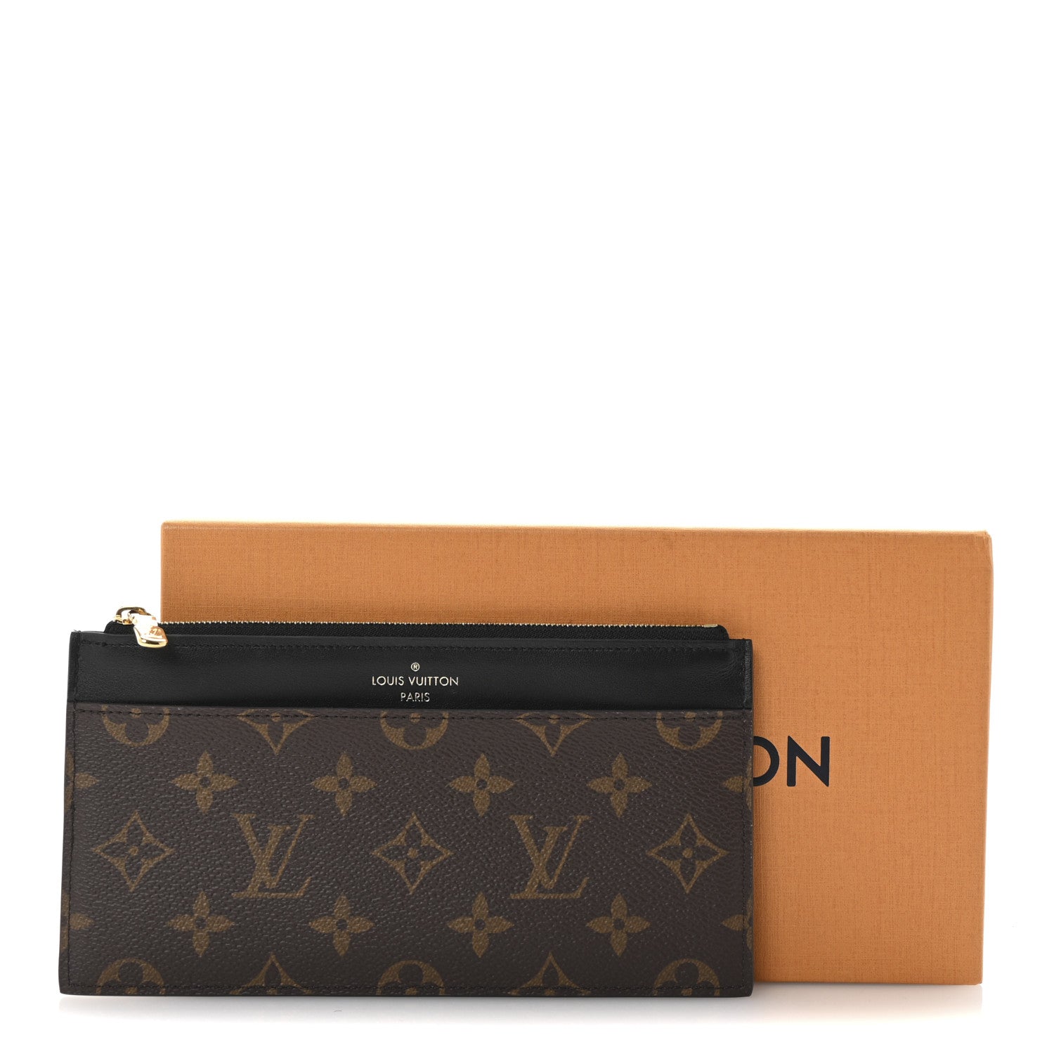 Louis Vuitton Monogram Slim Purse Black 7 of 7