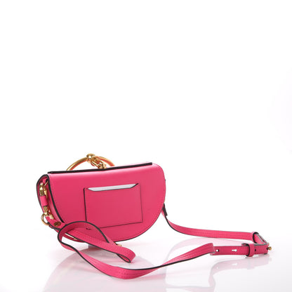Chloe Calfskin Small Nile Bracelet Minaudiere Bag Fuchsia Rose 4 of 9