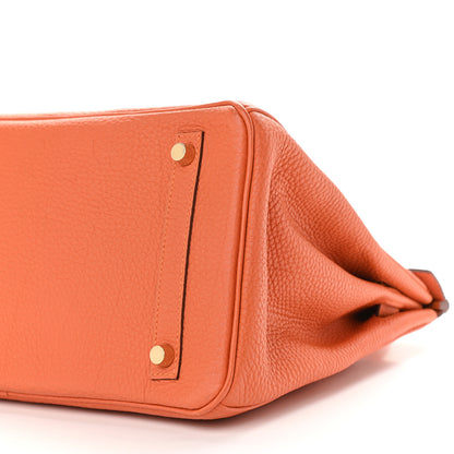 Hermes Togo Birkin 30 Orange 10 of 12