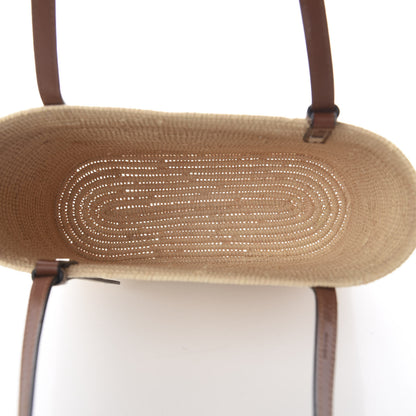 Loewe Raffia Square Basket Tote Bag Natural Tan 4 of 7