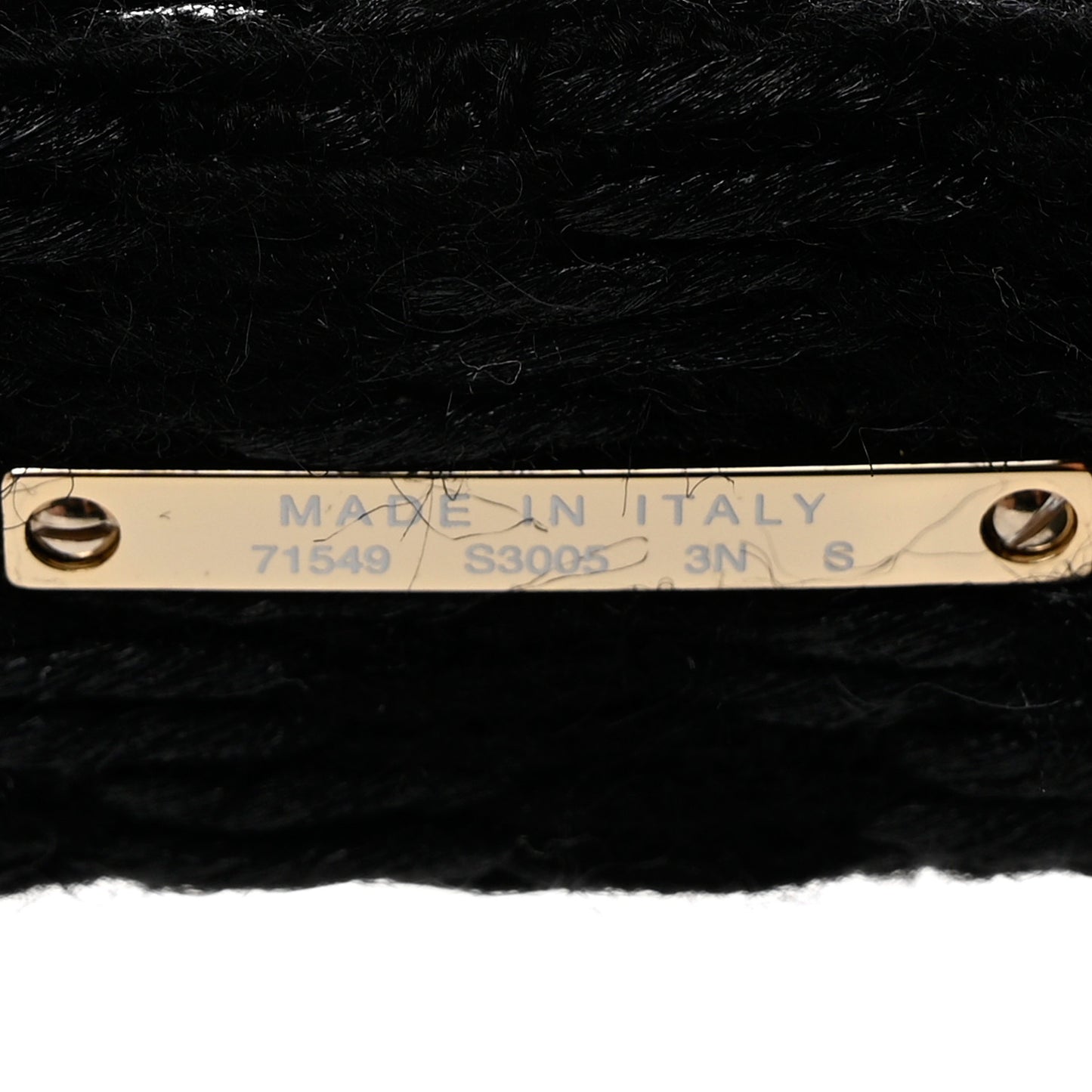 Acetate Tweed Wool CC Chain Rectangle Sunglasses 71549 Black