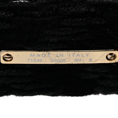 Chanel Acetate Tweed Wool CC Chain Rectangle Sunglasses 71549 Black 5 of 8