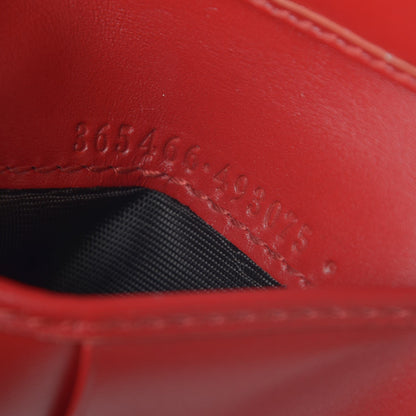Gucci Guccissima Bi-Fold Wallet Red 7 of 8