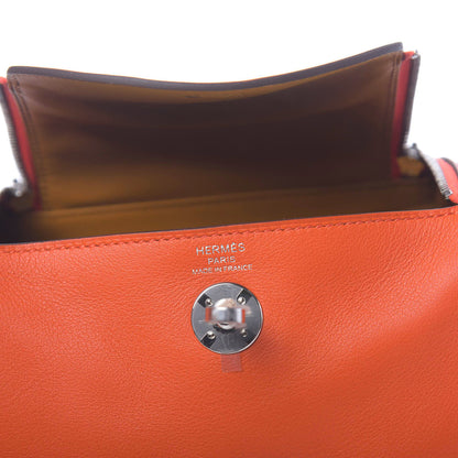 Hermes Swift Verso Mini Lindy 20 Terre Battue Sesame 7 of 11
