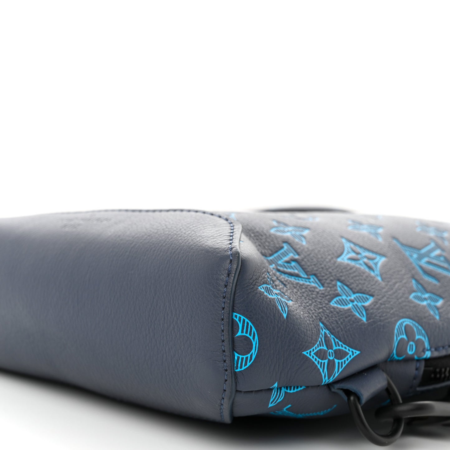 Monogram Shadow Duo Slingbag Navy River Blue