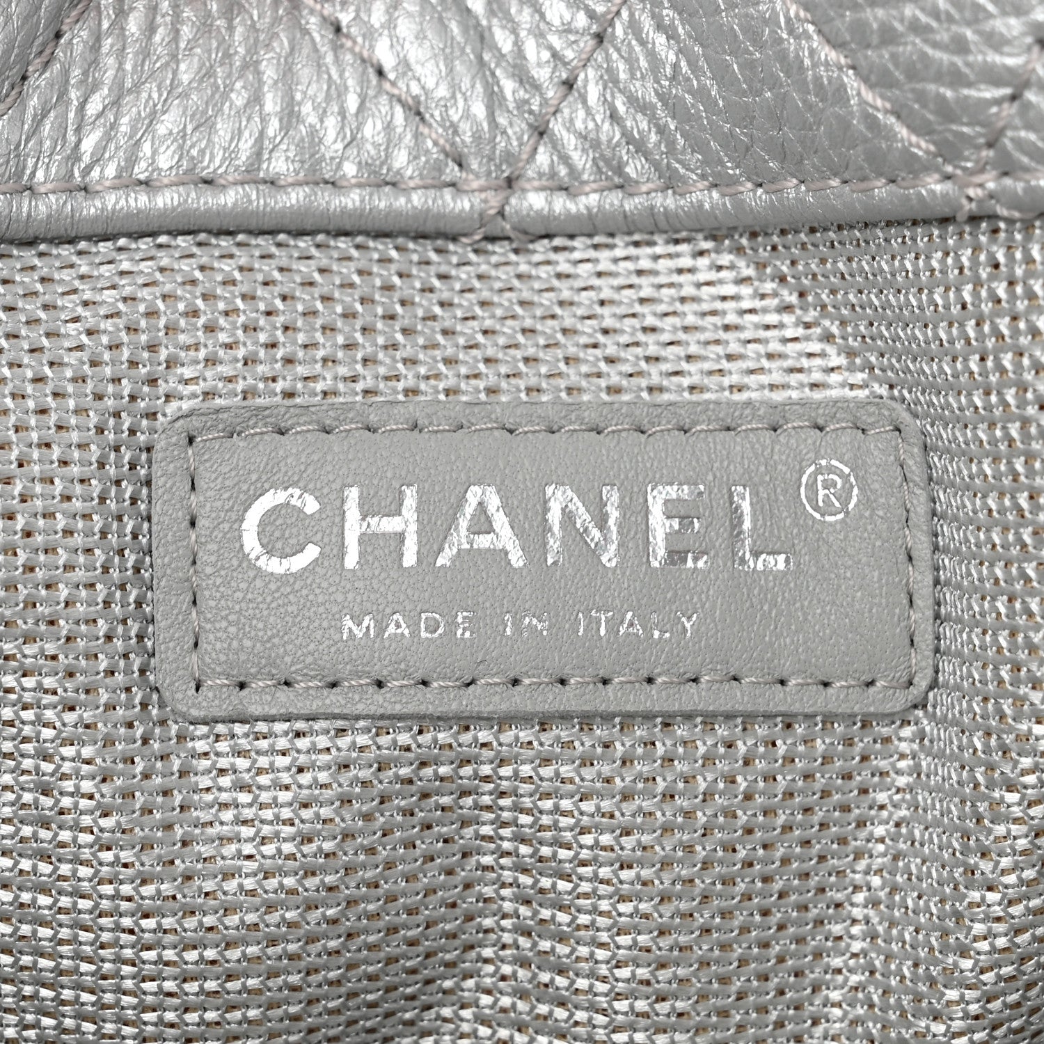 Chanel Metallic Calfskin Quilted XXL Travel Flap Bag Silver 6 of 9