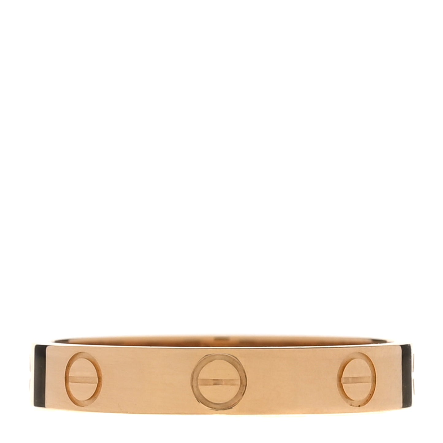 18K Yellow Gold 3.5mm LOVE Wedding Band Ring 58 8.5