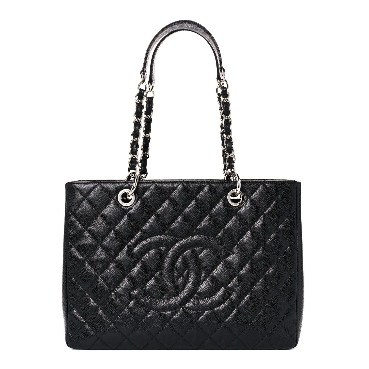 Chanel Caviar Quilted Grand Shopping Tote GST Black 1 of 12