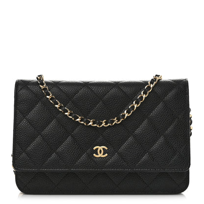 Chanel Caviar Quilted Wallet on Chain WOC Black 1 of 13