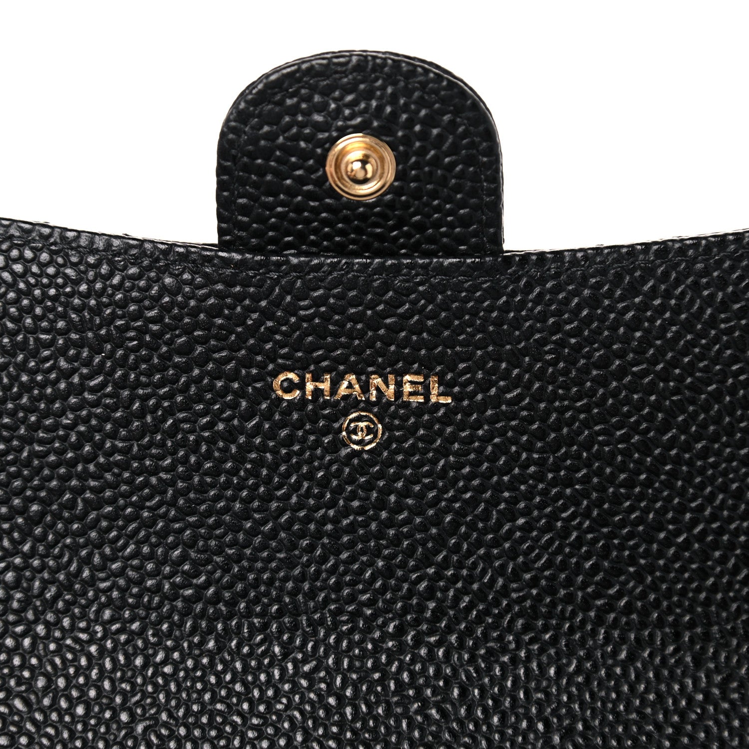 Chanel Caviar Quilted Large Gusset Flap Wallet Black 6 of 11