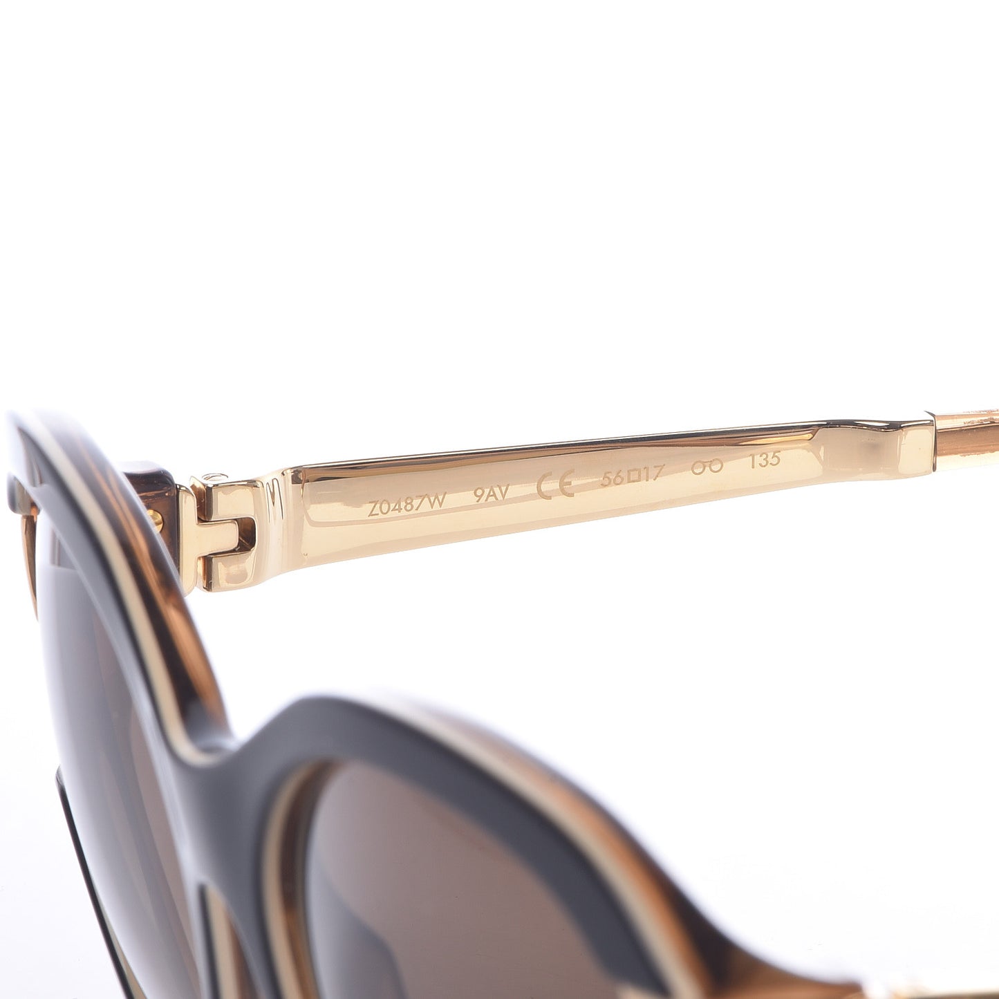 Petit Soupcon Cat Eye Sunglasses Z0487W Brown