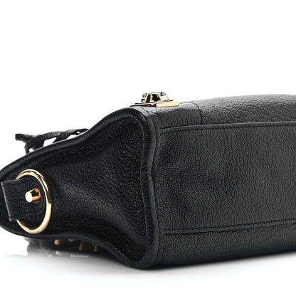 Balenciaga Chevre Gold Metallic Edge Hardware Mini City Black 7 of 9