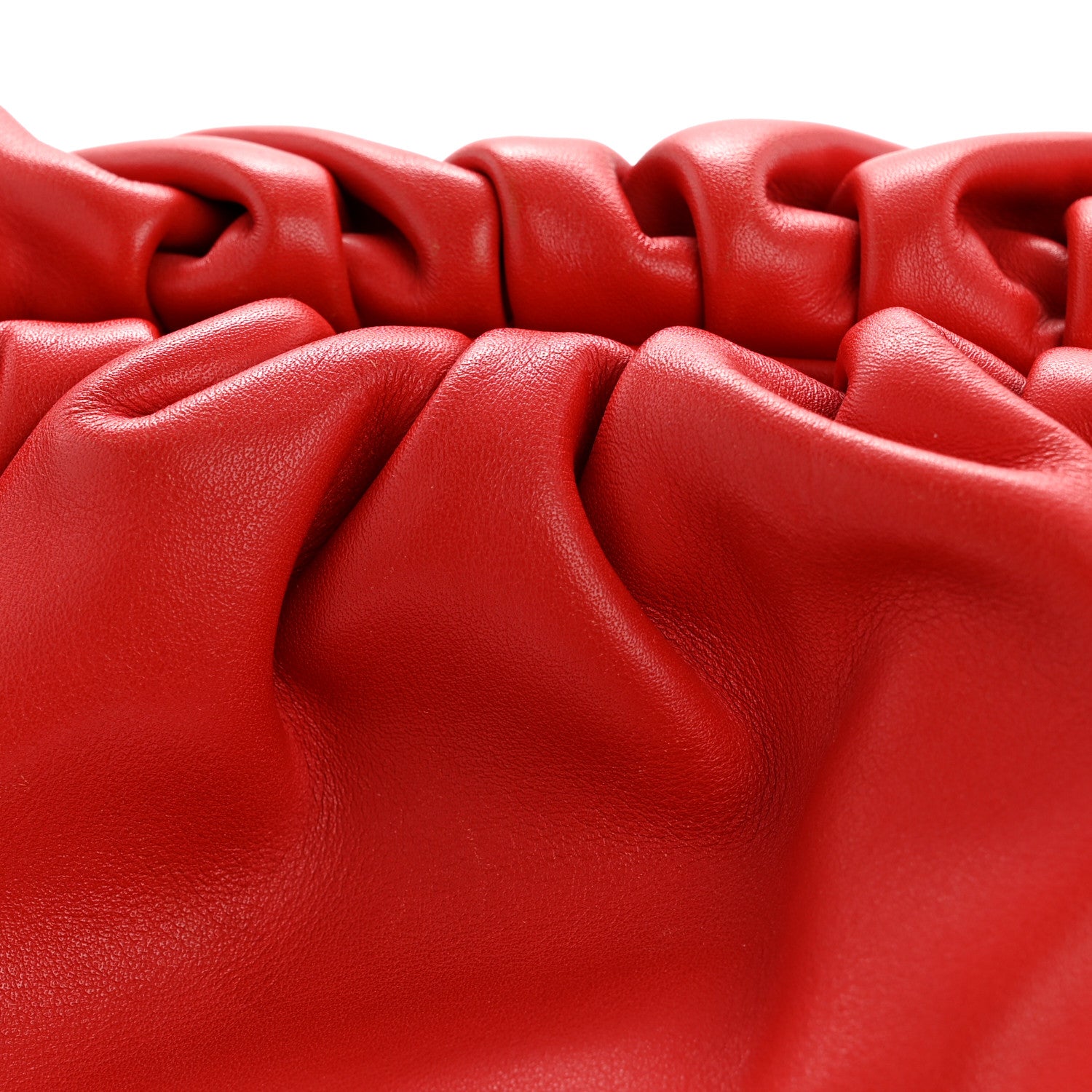 Bottega Veneta Smooth Butter Calf The Pouch Oversized Clutch Bright Red 12 of 13