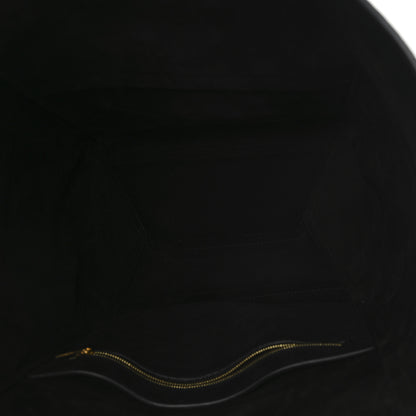 Celine Soft Grained Calfskin Sangle Bucket Bag Black 5 of 10