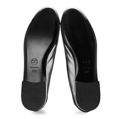 Chanel Mesh CC Ballerina Flats 38.5 Black 6 of 10