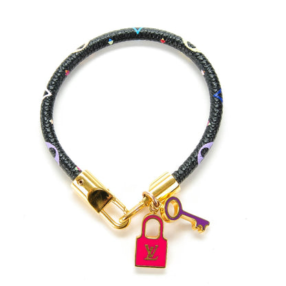 Louis Vuitton Monogram Multicolor Luck It Bracelet 19 Black 1 of 7