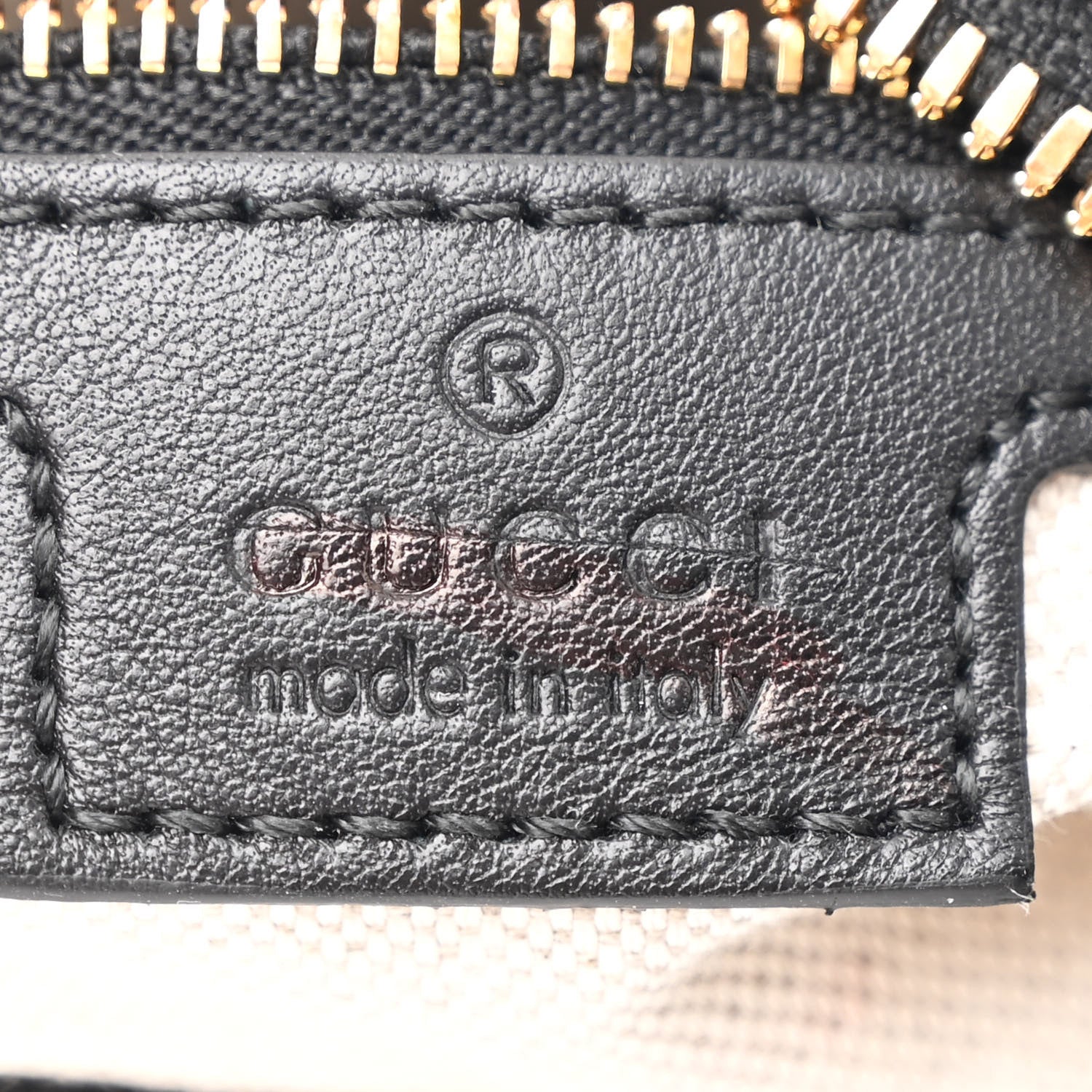 Gucci Aria Calfskin Web Large Attache Shoulder Bag Black 6 of 11