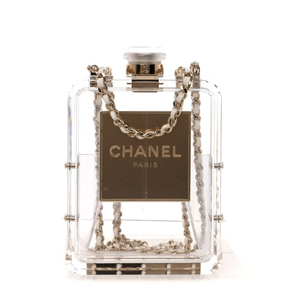 Chanel Transluscent Plexiglass Perfume Bottle Clutch 1 of 10