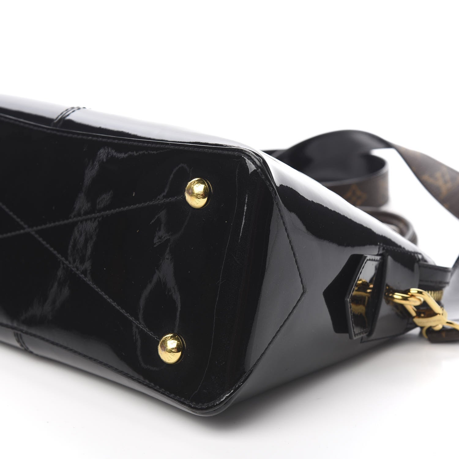 Louis Vuitton Patent Calfskin Miroir Tote Black 7 of 8