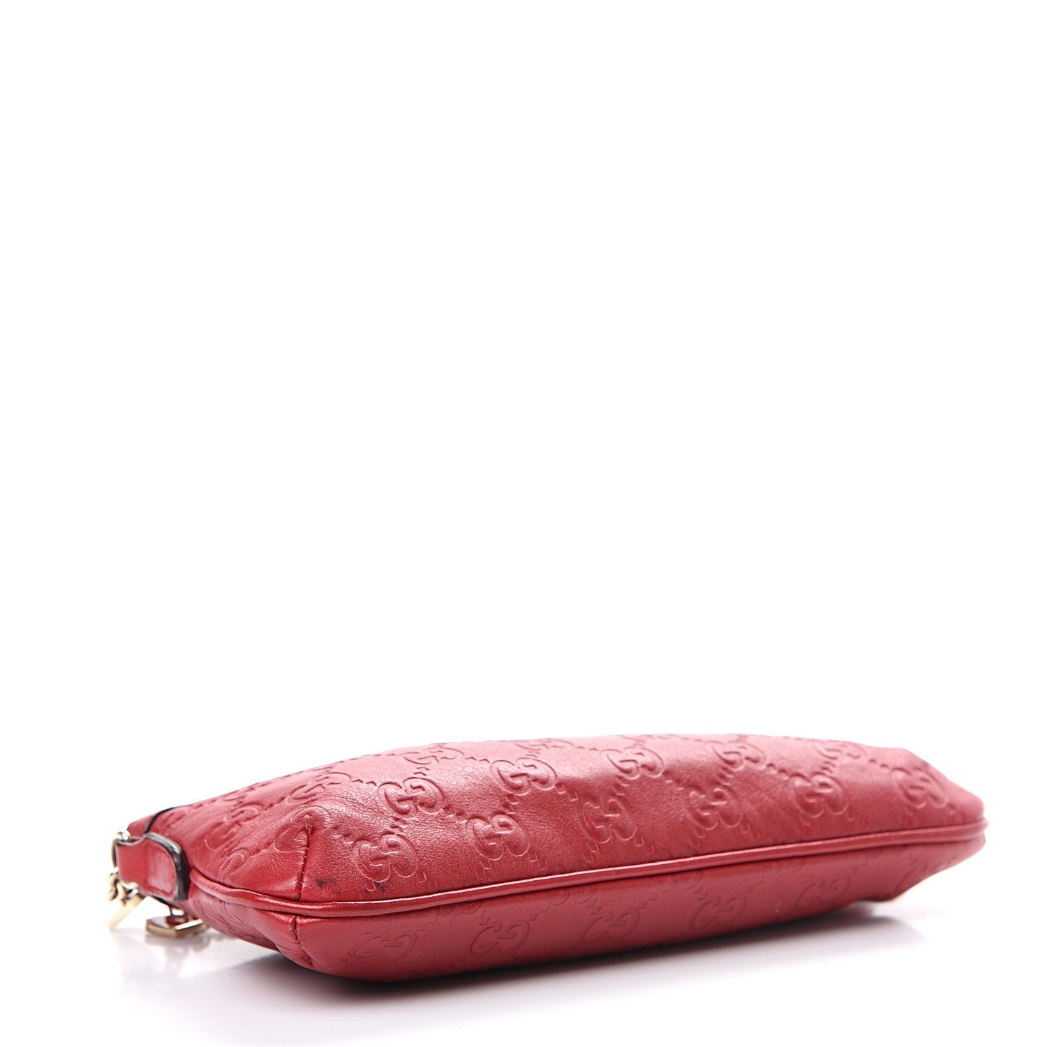 Gucci Guccissima Heart Chain Pochette Red 3 of 9