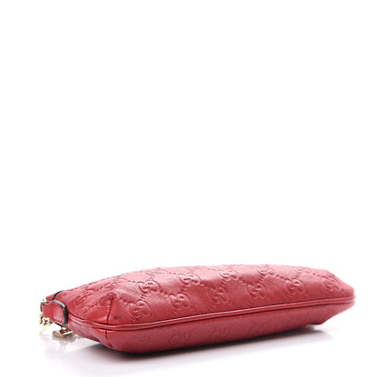 Gucci Guccissima Heart Chain Pochette Red 3 of 9