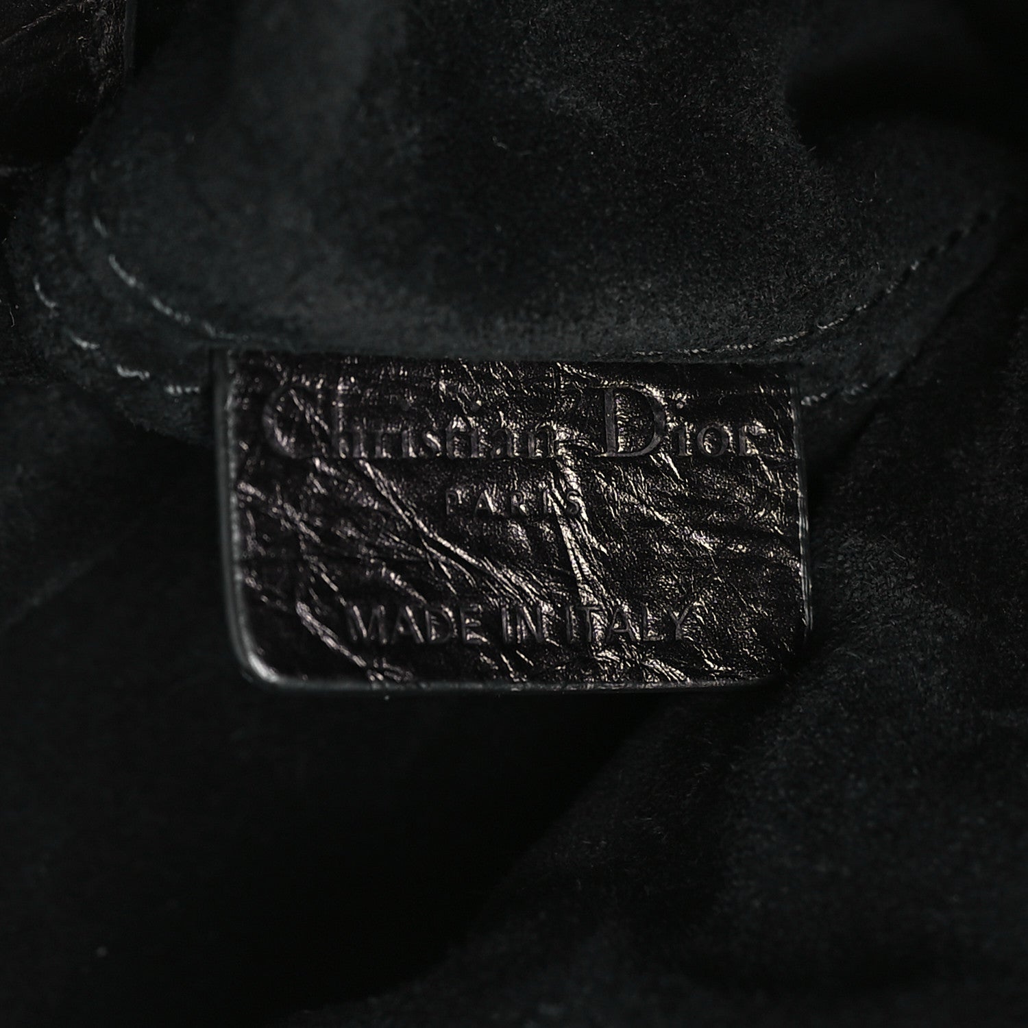Christian Dior Crinkled Calfskin Macrocannage Large Toujours Black 7 of 10