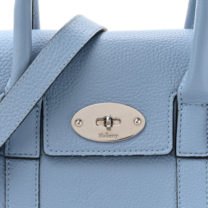 Mulberry Classic Grain Calfskin Small Bayswater Porcelain Blue 7 of 15