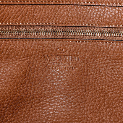 Valentino Garavani Pebbled Calfskin Medium Rockstud Tote Light Cuir 6 of 9