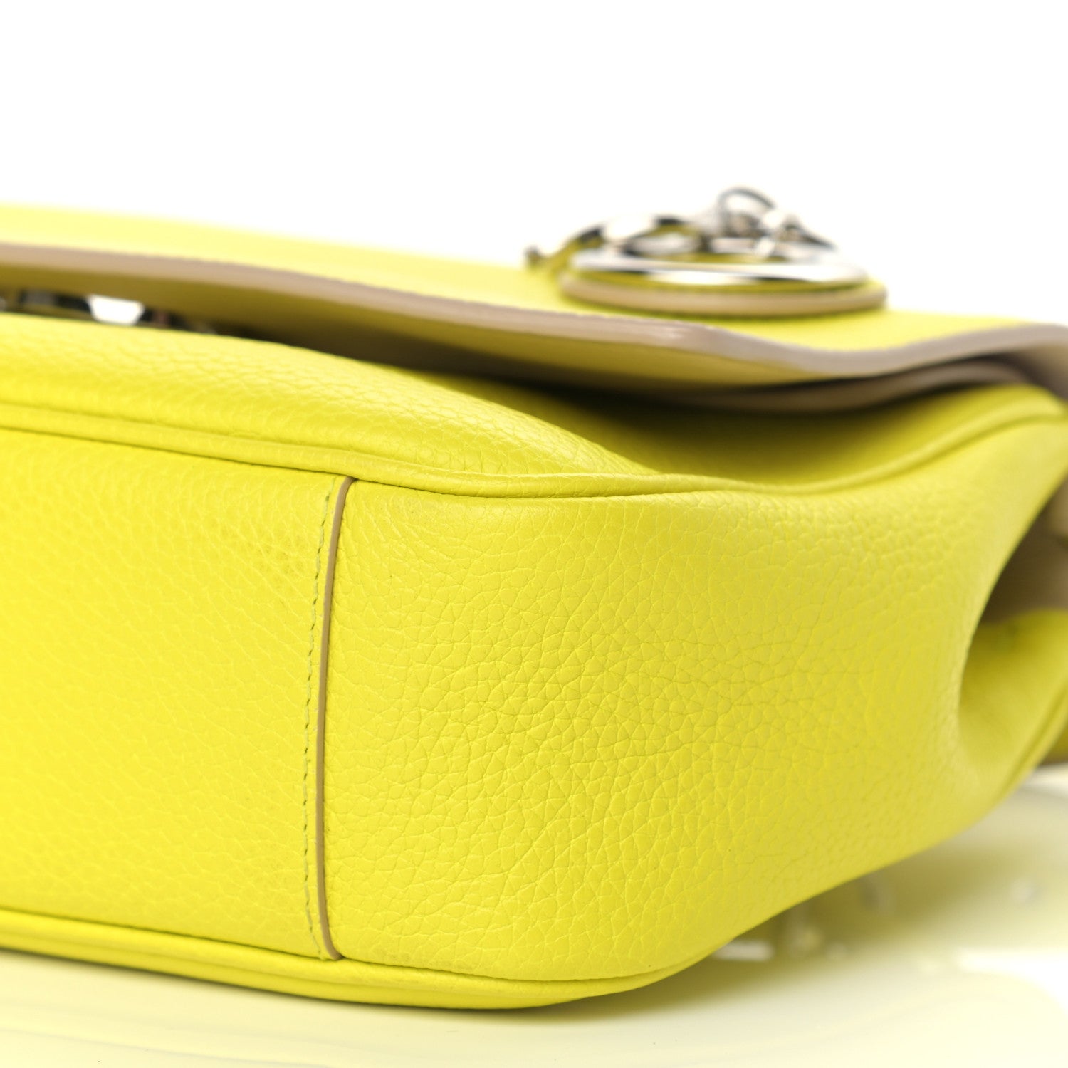 Christian Dior Bullcalf Mini Be Dior Flap Vert Acide 9 of 10