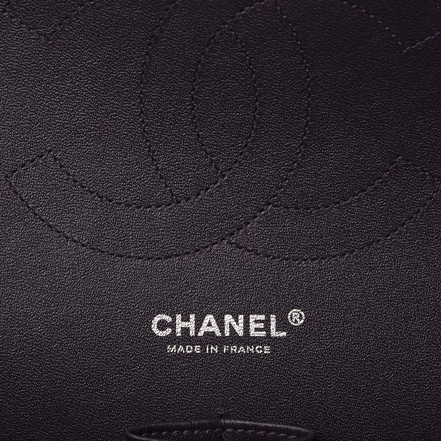 Caviar Quilted Jumbo Double Flap Dark Purple