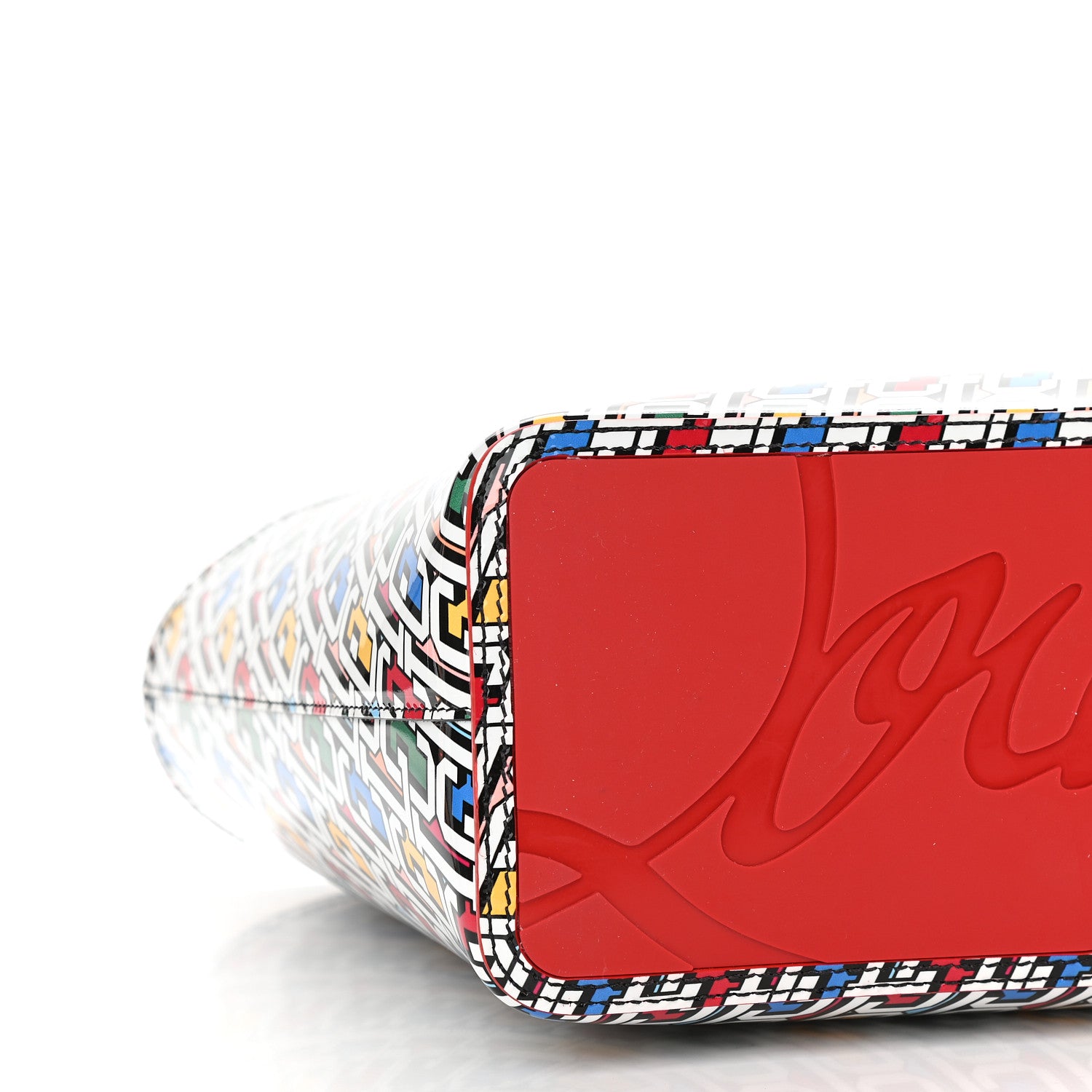 Christian Louboutin Patent Calfskin Small East West Cabata Tote Multicolor 8 of 9