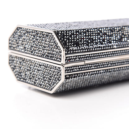 Judith Leiber Swarovski Crystal Minaudiere Clutch Silver 8 of 10
