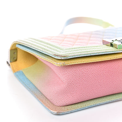 Chanel Caviar Quilted Medium Cuba Rainbow Boy Flap Multicolor 11 of 16