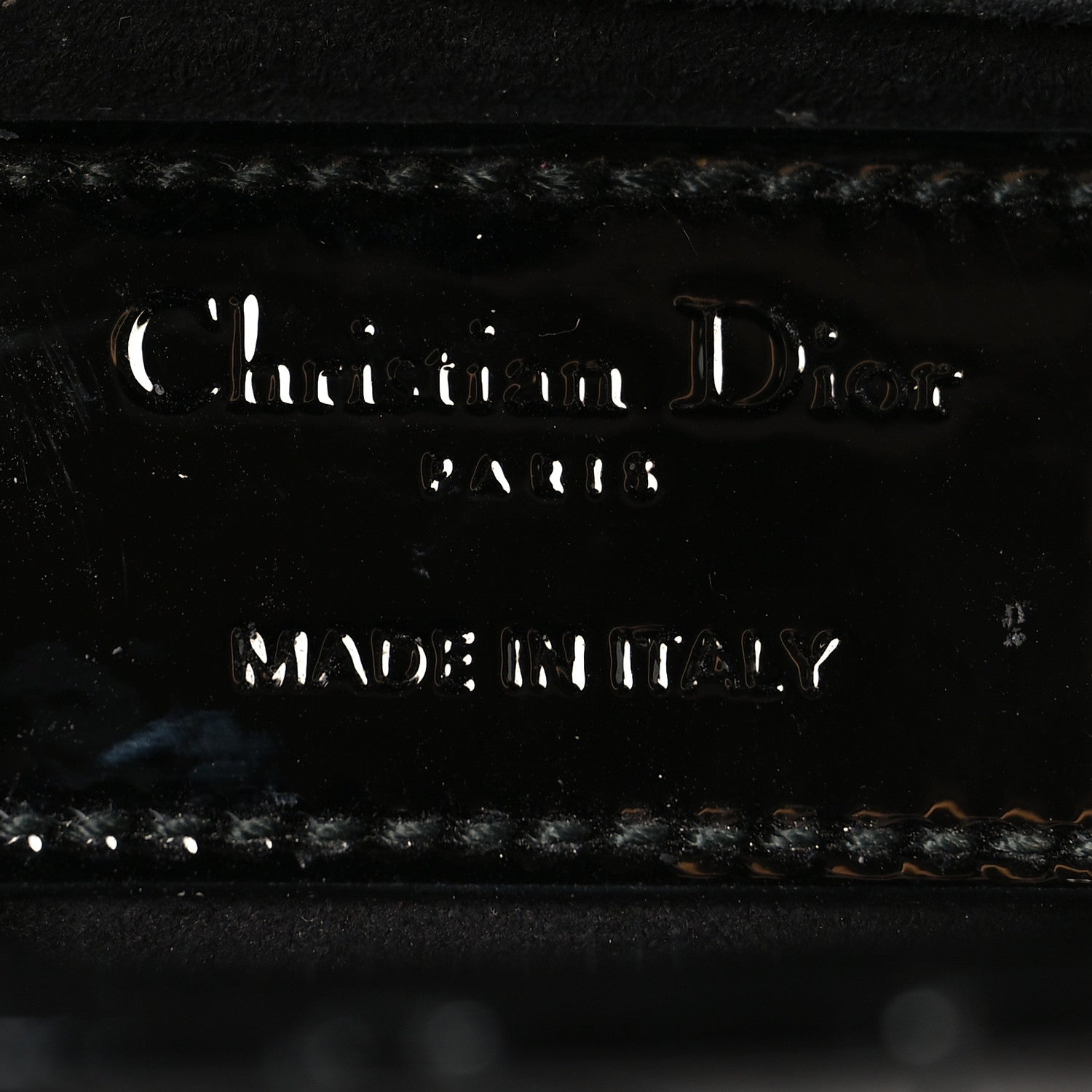 Christian Dior Patent Cannage Small Lady Dior Black 6 of 12