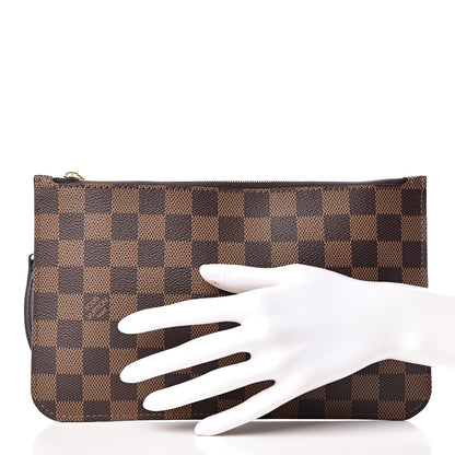 Louis Vuitton Damier Ebene Neverfull MM GM Pochette 2 of 7