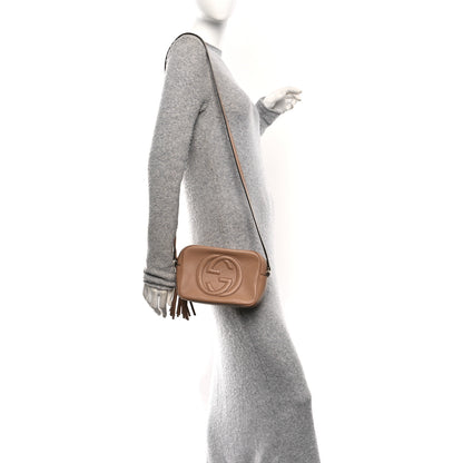 Gucci Pebbled Calfskin Small Soho Disco Bag Rose Beige 2 of 11