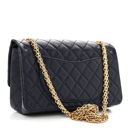 Chanel Aged Calfskin Quilted 2.55 Reissue 225 Flap Navy 3 of 14
