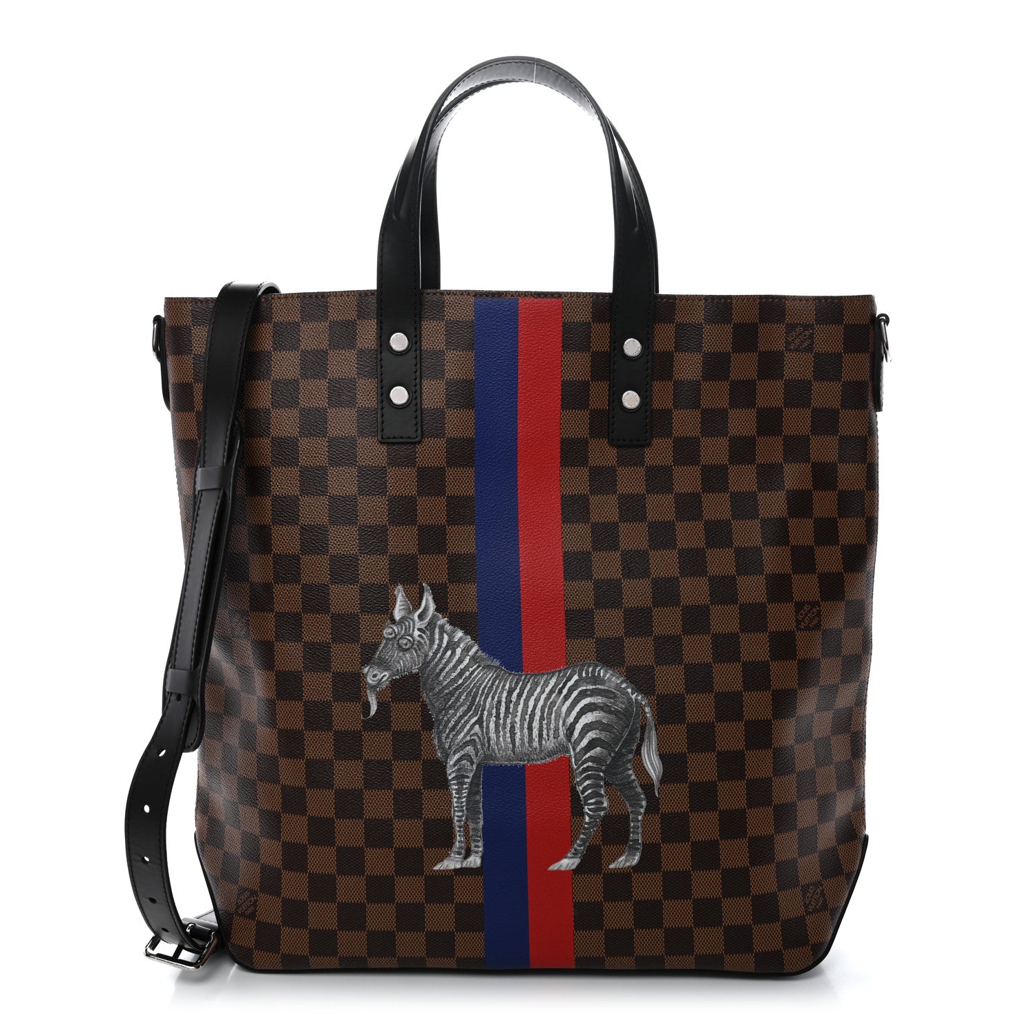 Louis Vuitton Savane Damier Ebene Zebra Atlas Tote 1 of 9
