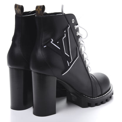 Louis Vuitton Calfskin Monogram LV Star Trail Ankle Boots 41 Black 4 of 8