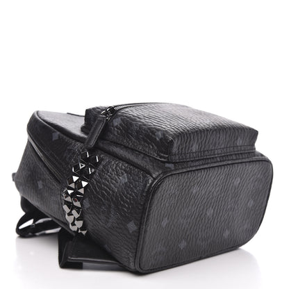 MCM Visetos Small Side Stud Stark Backpack Black 3 of 8