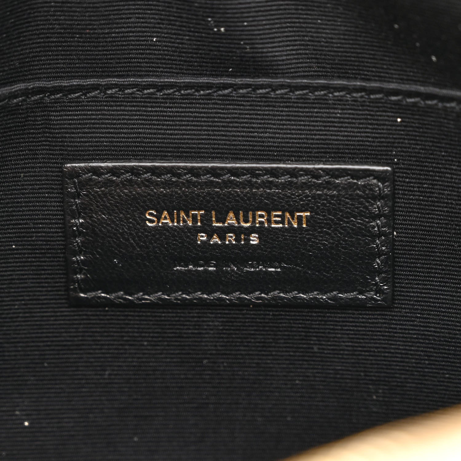 Saint Laurent Calfskin Matelasse Monogram Lou Camera Bag Dark Beige 6 of 10