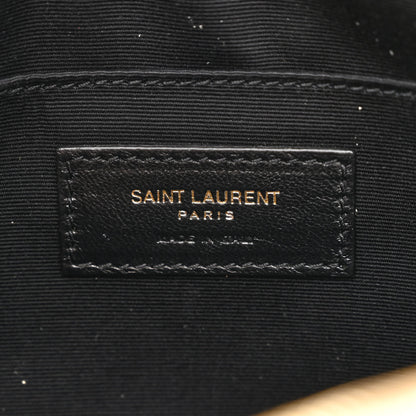Saint Laurent Calfskin Matelasse Monogram Lou Camera Bag Dark Beige 6 of 10
