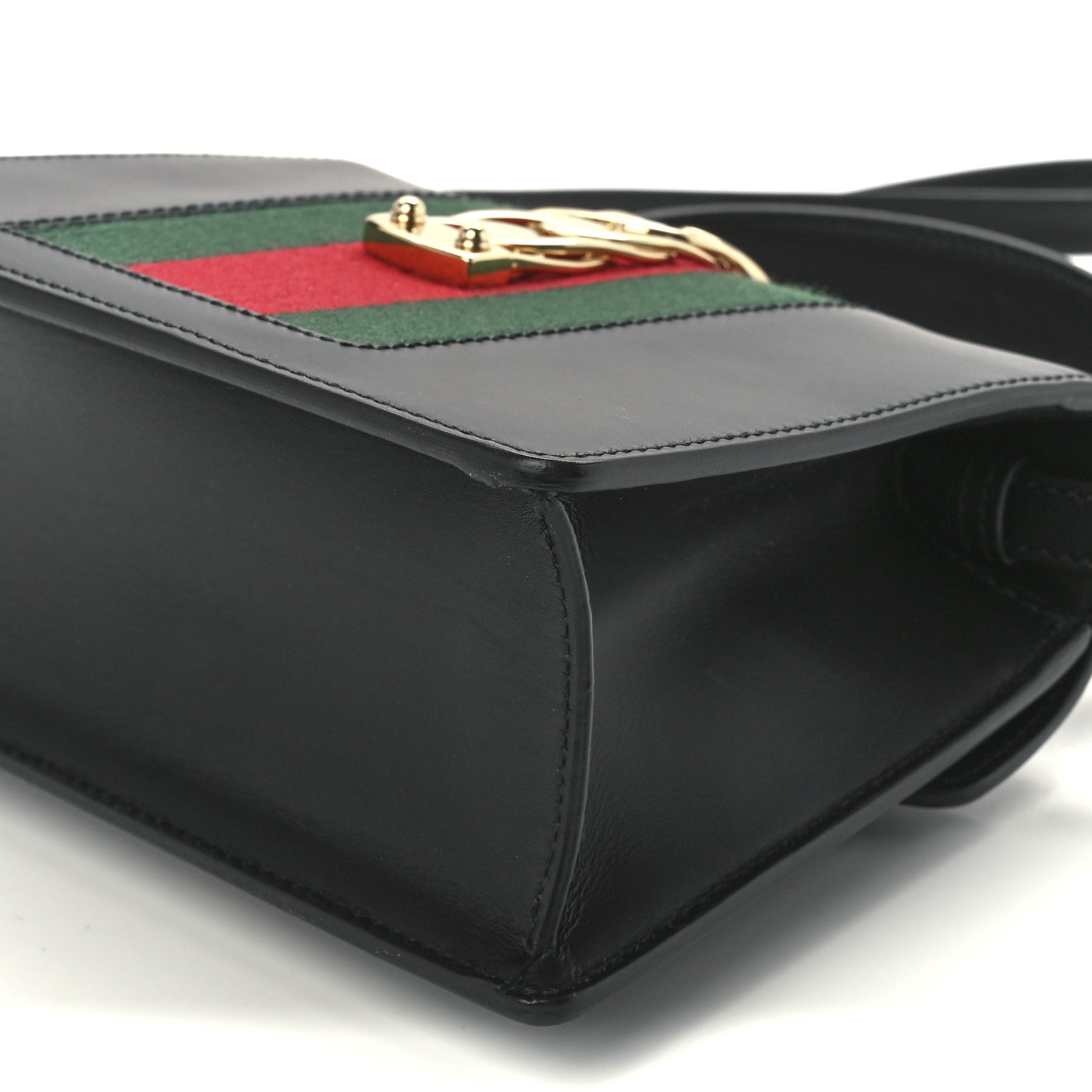 Gucci Calfskin Mini Sylvie Top Handle Bag Black 12 of 12