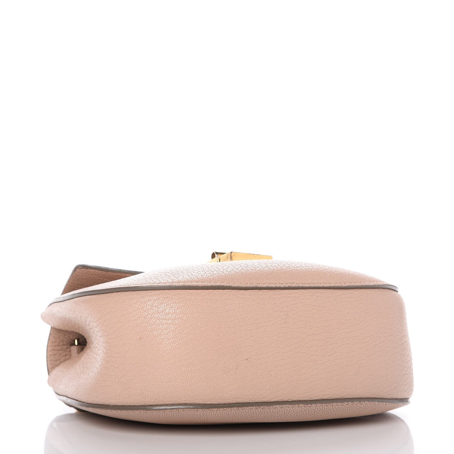 Grained Lambskin Mini Drew Shoulder Bag Cement Pink