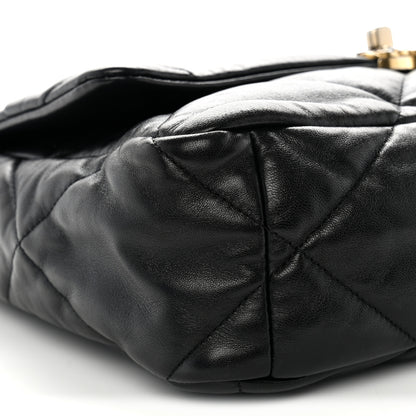 Chanel Lambskin Quilted Large Chanel 19 Flap Black 9 of 11