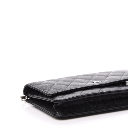 Chanel Caviar Quilted Wallet On Chain WOC Black 10 of 12
