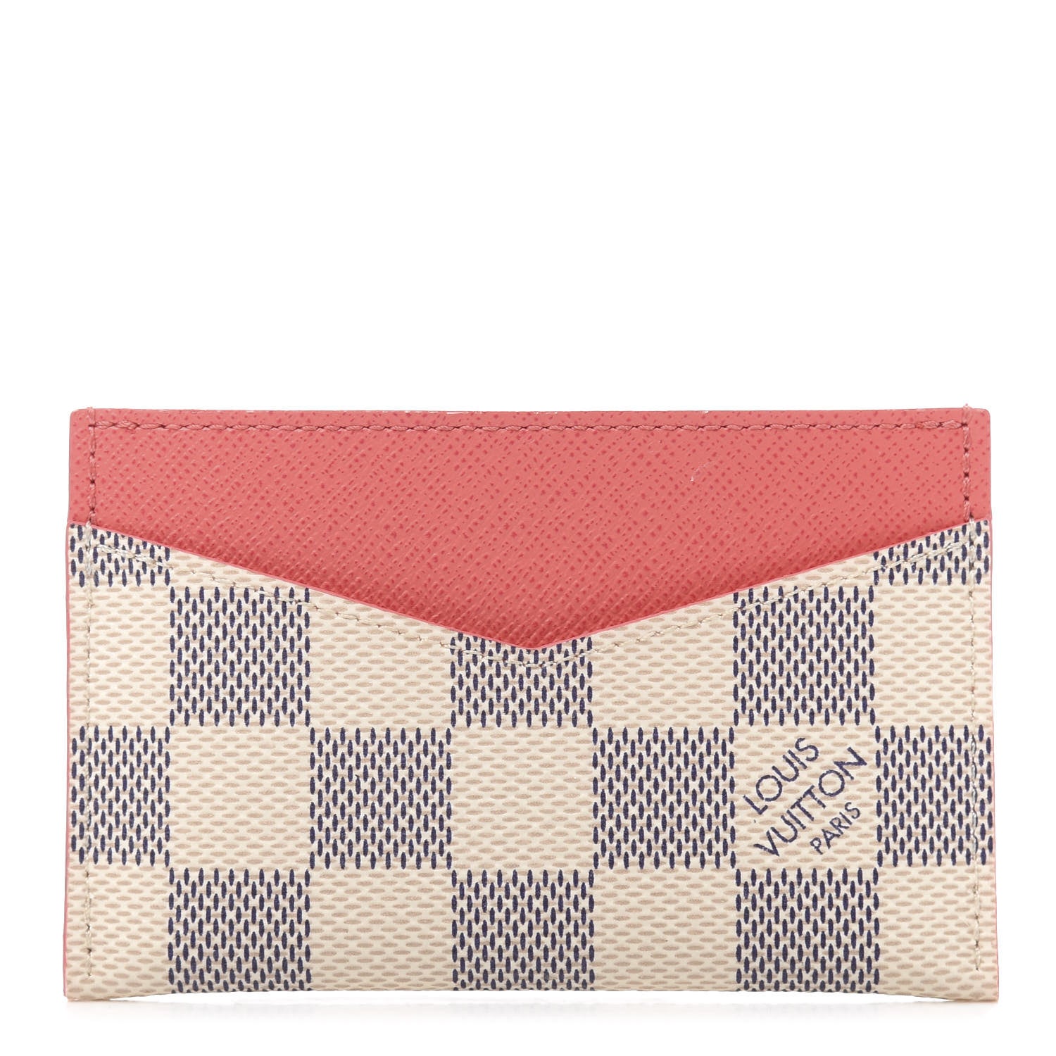 Louis Vuitton Damier Azur Daily Card Holder Rose Papaye 1 of 9