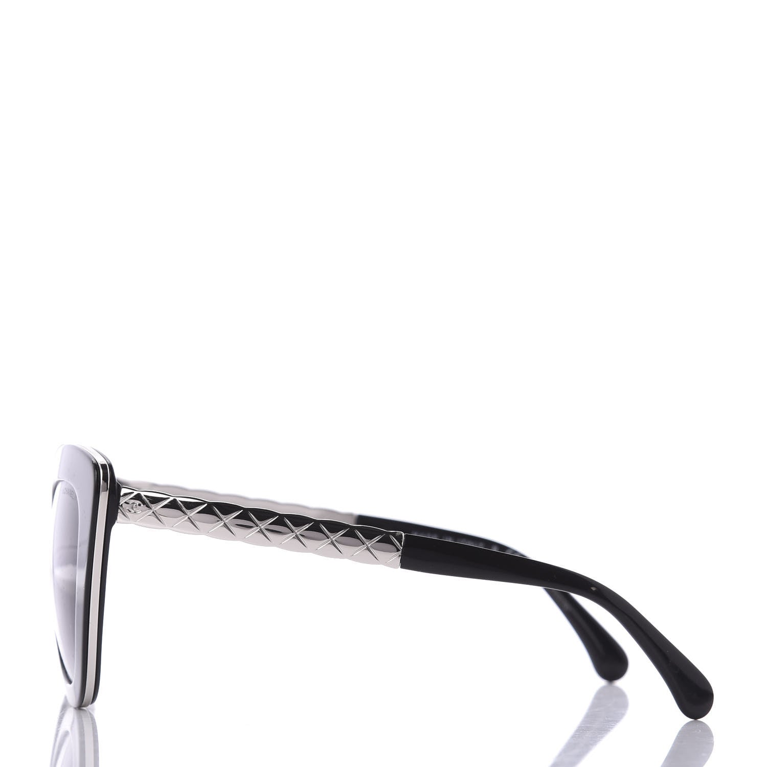 Chanel Cat Eye Quilted Sunglasses 5388 Black 3 of 9