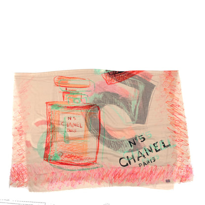 Chanel Cashmere No. 5 Scarf Multicolor 2 of 3