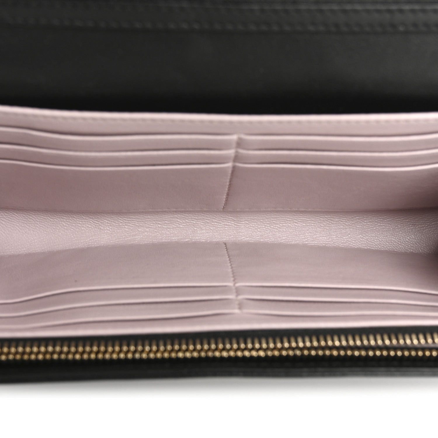Christian Dior Lambskin Cannage Miss Dior Chain Wallet Black 5 of 15